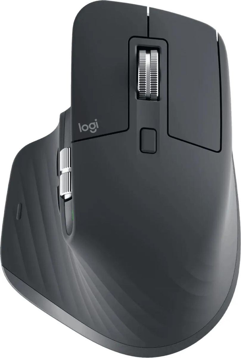 Мышь беспроводная Logitech MX Master 3S, Bluetooth/Радио, оптическая, USB, 8000dpi, графитовый [910-006559]